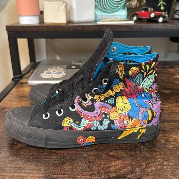 Converse Chuck Taylor All Star Hi Notebook Sneaker - Black size 6.5 - Picture 2 of 9